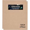 Eduway 16x24 дюйми МДФ дошка Дерев'яний лист для Мандали, Ліппан, Мистецтва та ремесел з епоксидної смоли, Товщина 4 мм, Набір з 2 шт. - Преміальний картон
