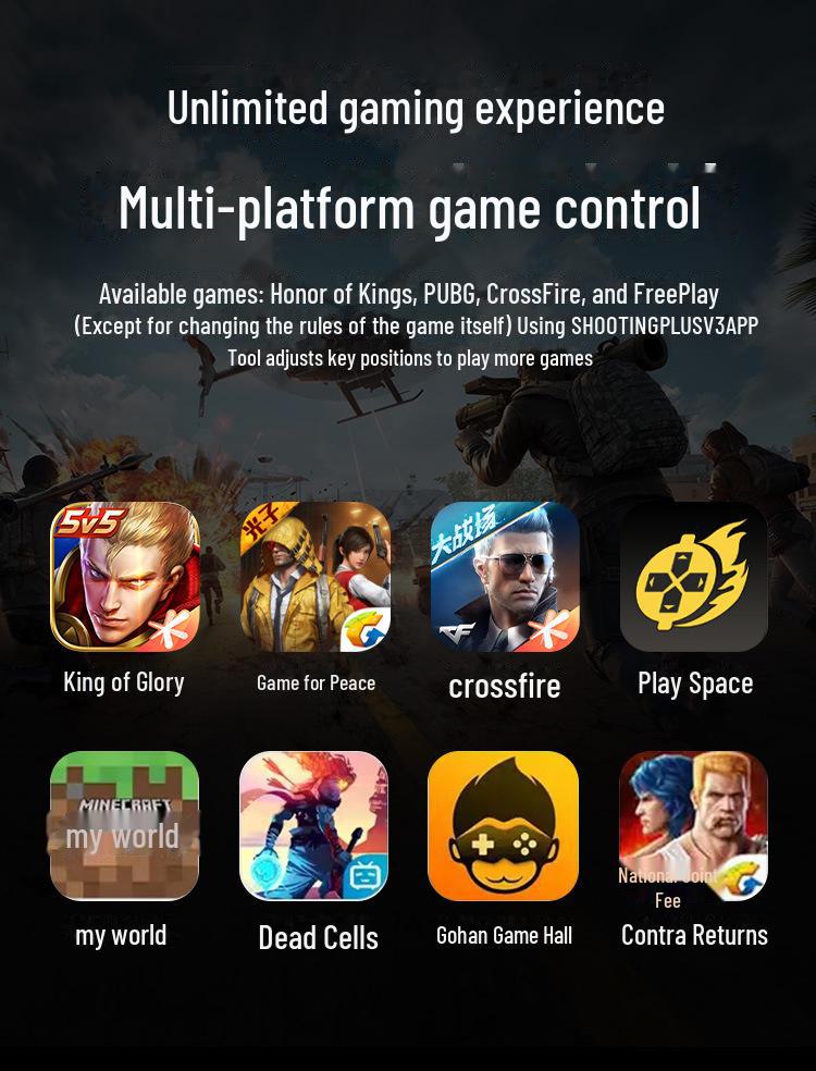 X3 Wireless Bluetooth Game Controller for Android & iOS - Multi-Function Mobile Gaming Controller.