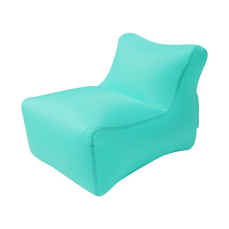 Portable Travel Inflatable Outdoor Air Sofa & Folding Chair - Quick Inflation, No Pump Needed 35*50*35 озеро зеленый