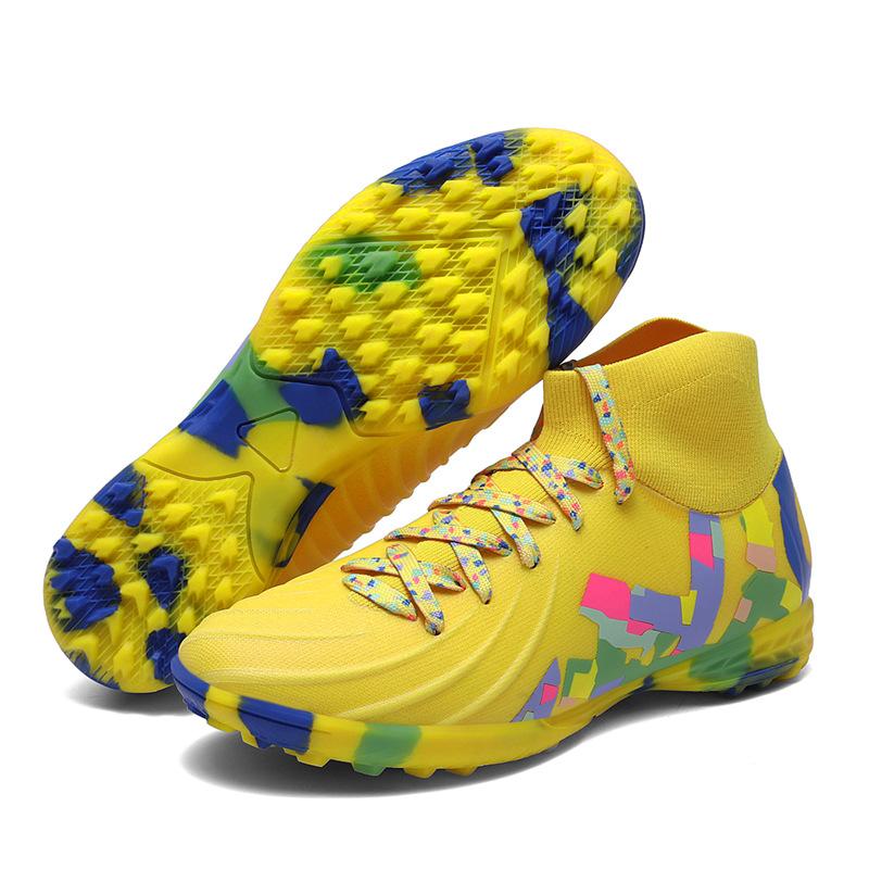 Teen students outdoor sports shoes medium and older children's football shoes AG long nails TF broken nails training shoes men