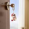 Lightweight Acrylic Dog Hanging Ornament Crown Keychain, 2D Flat Backpack Cute Pet Key Ring for Friends Charm, Animal with Lanyard Charm Handbags