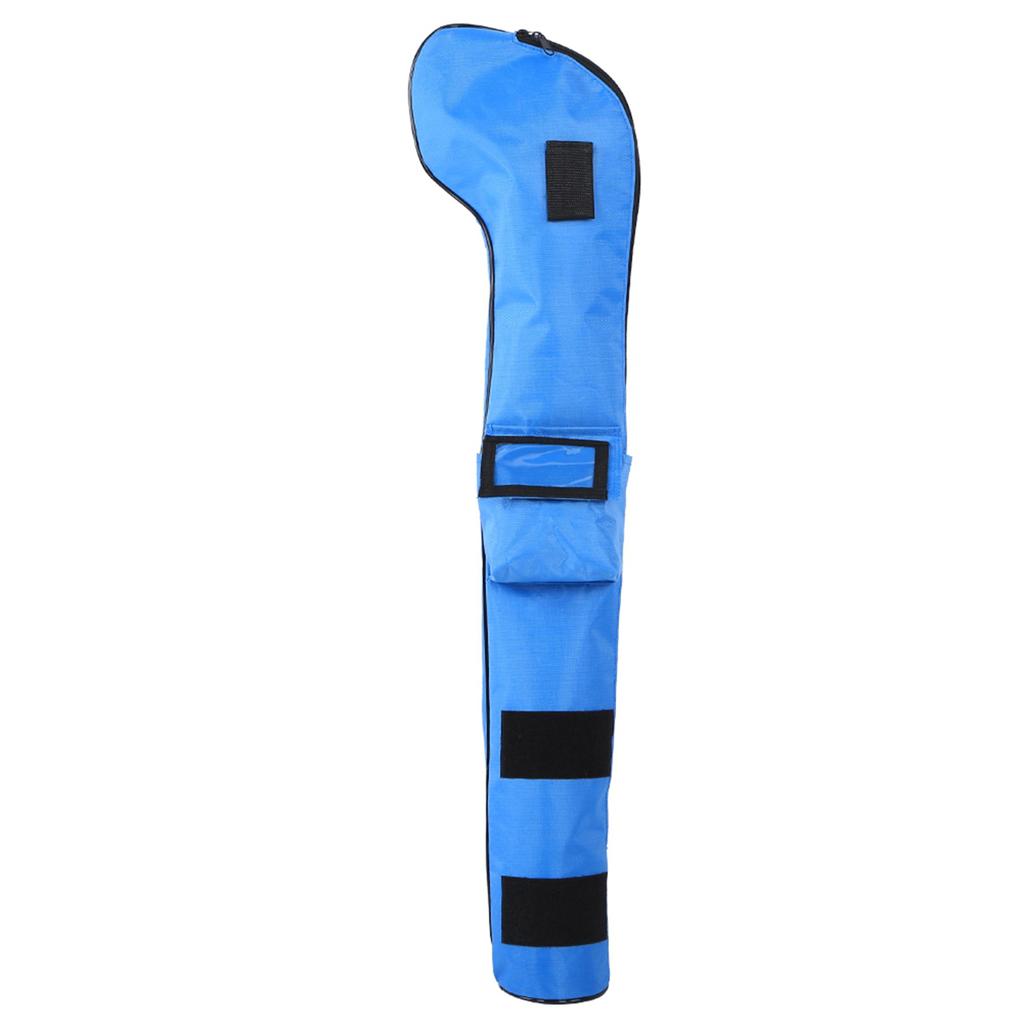 Nylon Portable Waterproof Children Soft Foldable Golf Club Bag for Outdoor Practice TrainingBlue