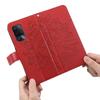 Flip Case for Oppo Reno5 Z / A94 / A95 5G, Mandala, Red