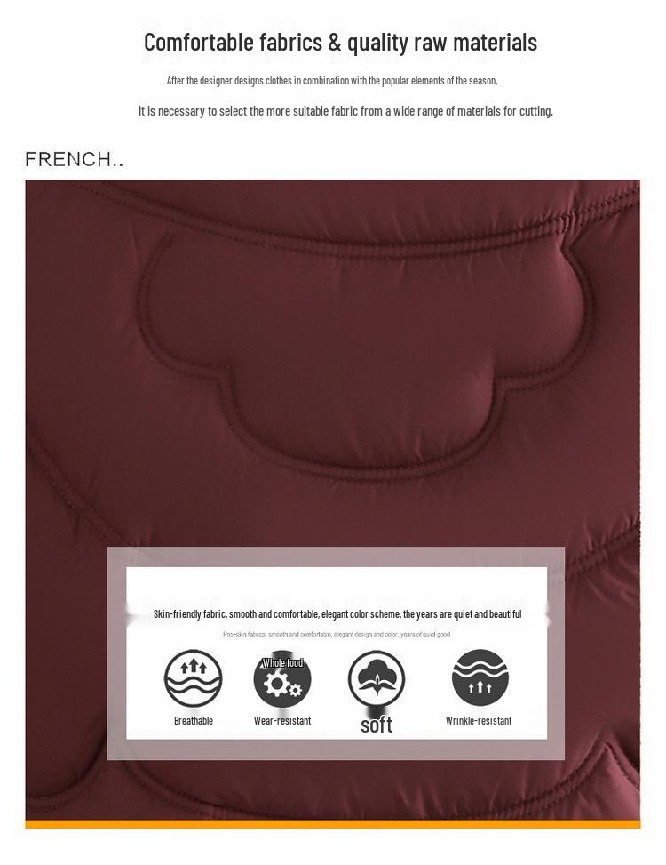 Warm Thickened Cotton-Padded Jacket for Women: Winter Fashion Coat for Middle-Aged & Elderly