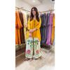 Women Office Wear Cotton Kurti Palazzo Set Indian Designer Ethnic Top Cord Set
