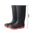 DAXTE Men's Steel Toe Steel Sole High-Top Work Rain Boots