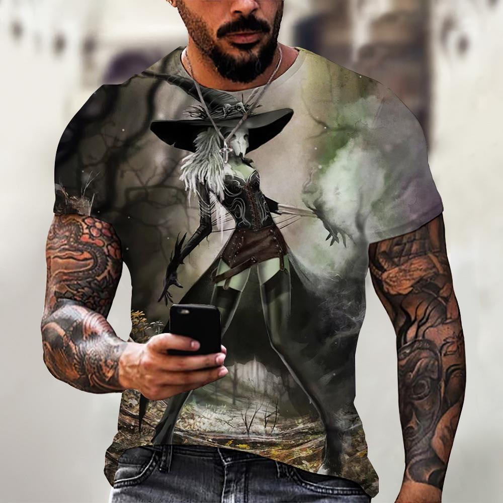 Series 3D T-shirt Flexible Craftsmanship Street Short Sleeved Men's T-shirt