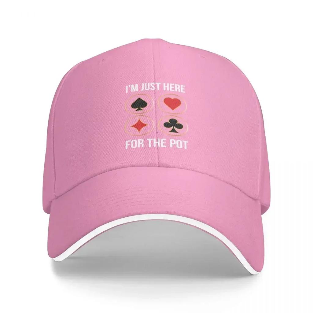 im just here for the pot Baseball Cap tea Hat Beach Anime Hat Baseball For Men Women's