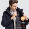 Shanshan Men's 3-in-1 Detachable Goose Down Parka
