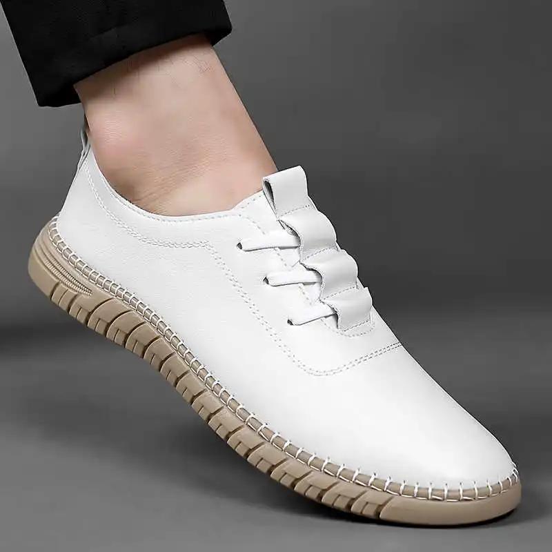 Fashion Thick Heel Autumn-spring Wide Shoes Vulcanize Branded Sneakers For Man Luxury Men's Loafers Sport Shoess Vzuttya Loafersy