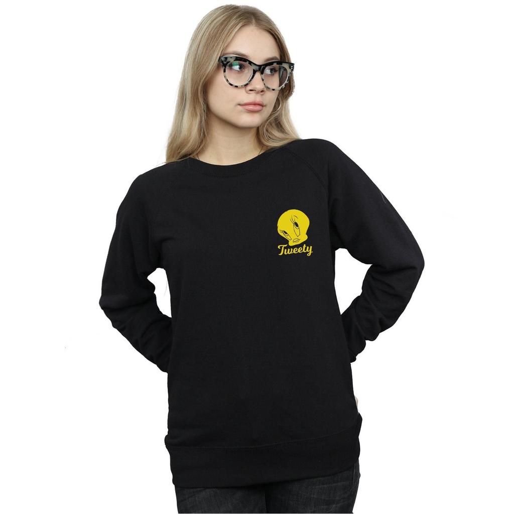 Looney Tunes Womens/Ladies Tweety Pie Head Sweatshirt