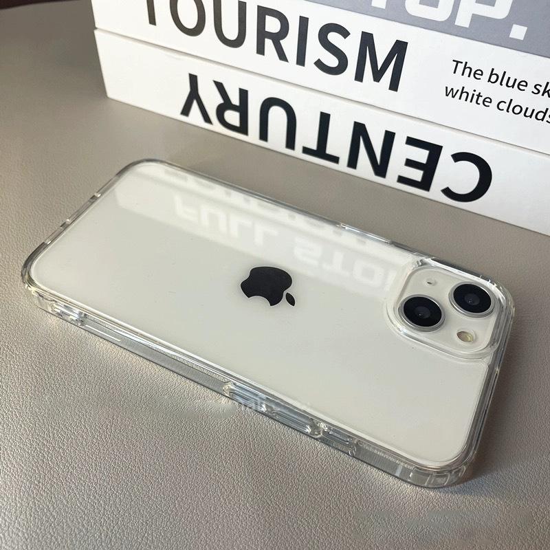Luxury Transparent Soft Acrylic Phone Case for IPhone 16 15 14 13 12 11 Pro Max XS X XR  Mini Shockproof Protective Cover