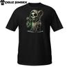 Lantern Reaper T-Shirt | Gothic Grim Hooded Skull | Horror Night Tee