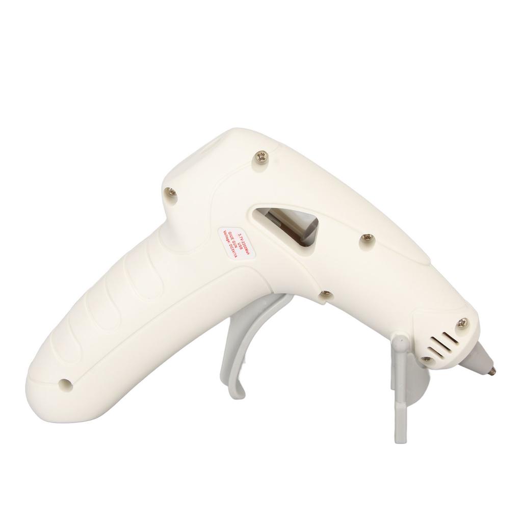 10W Hot Melt Glue Machine with 30 Glue Sticks Foldable Stand Fast Preheating Hot Glue Tool for Craft Projects White