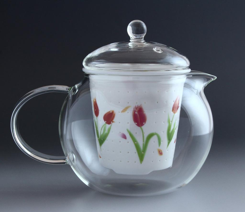 Arita Ware Celandine Glass Stylish Pot, April Birth Flower, Tulip, FC-550C