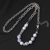 Original Blue & White Porcelain Titanium Steel Clavicle Chain: Chinese Style Hip Hop Necklace for Men & Women