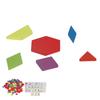 Tangram Toys Educational Bright Color Geometric Shape Puzzle Wooden Pattern Blocks Set for Kids