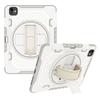 For iPad Pro 11 (2024) Case Kickstand PC+TPU Shockproof Tablet Cover with Hand Strap