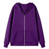 Sudaderas de Mujer de Color Sólido con Cremallera Tops Chaqueta Casual Diaria