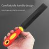 Flat Hand File with Hardened Steel Ergonomic Grip Plastic Handle Flat File