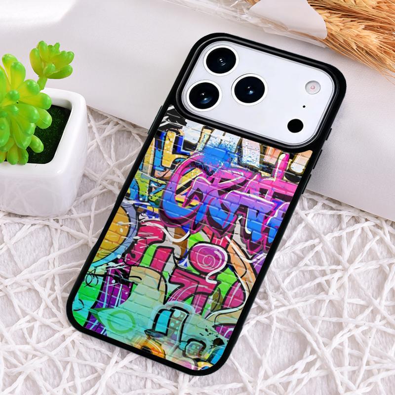 Graffiti Phone Case for iPhone 17 Air 16 15 11 12 14 13 Pro Max Shockproof Cover