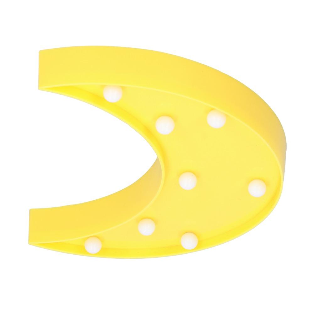 Yellow Moon Night Light Moon Shaped Ambient Lamp Decorative LED Night Light  Nursery Room