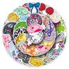50 Disco Ball Stickers - Cartoon Light, Cool Graffiti, Waterproof Decor for Notebooks & Thermos Cups.