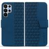 Wallet Case for Galaxy S26 Ultra - Leather/PU, Blue, With Lanyard