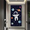 Fantasy Space Astronaut Rocket Kids Birthday Party Decorations Background Supplies Cartoon Cosmic Planet Photography Backdrop