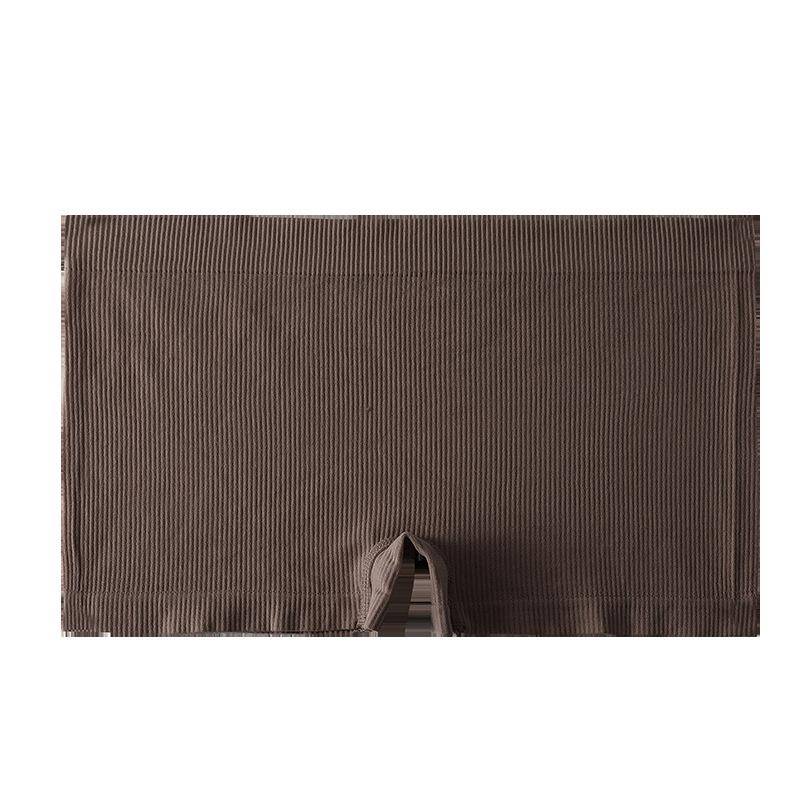 Women Seamless Low Waist Breathable Ribbed Solid Color Safety Underwear Panties