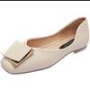 Flat-bottomed French small fragrant single shoes women's shoes 2025 new spring and autumn soft-soled comfortable Doudou shoes gentle evening shoes