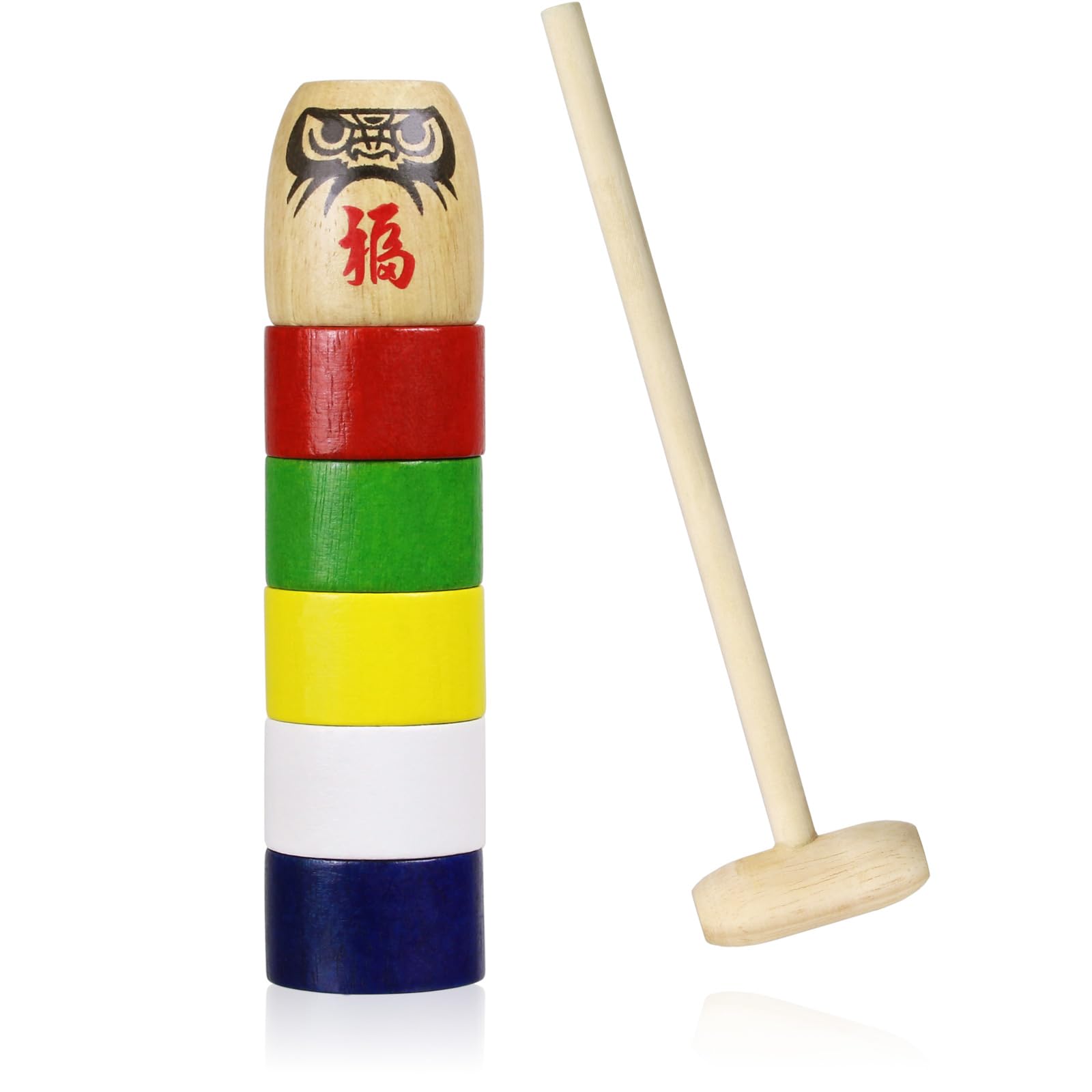 

Morikuru Daruma Drop Folk Craft Wooden Toy for Traditional SG Wonder Zone Toy, Children, Style, TK01-22, Medium, 22.5cm