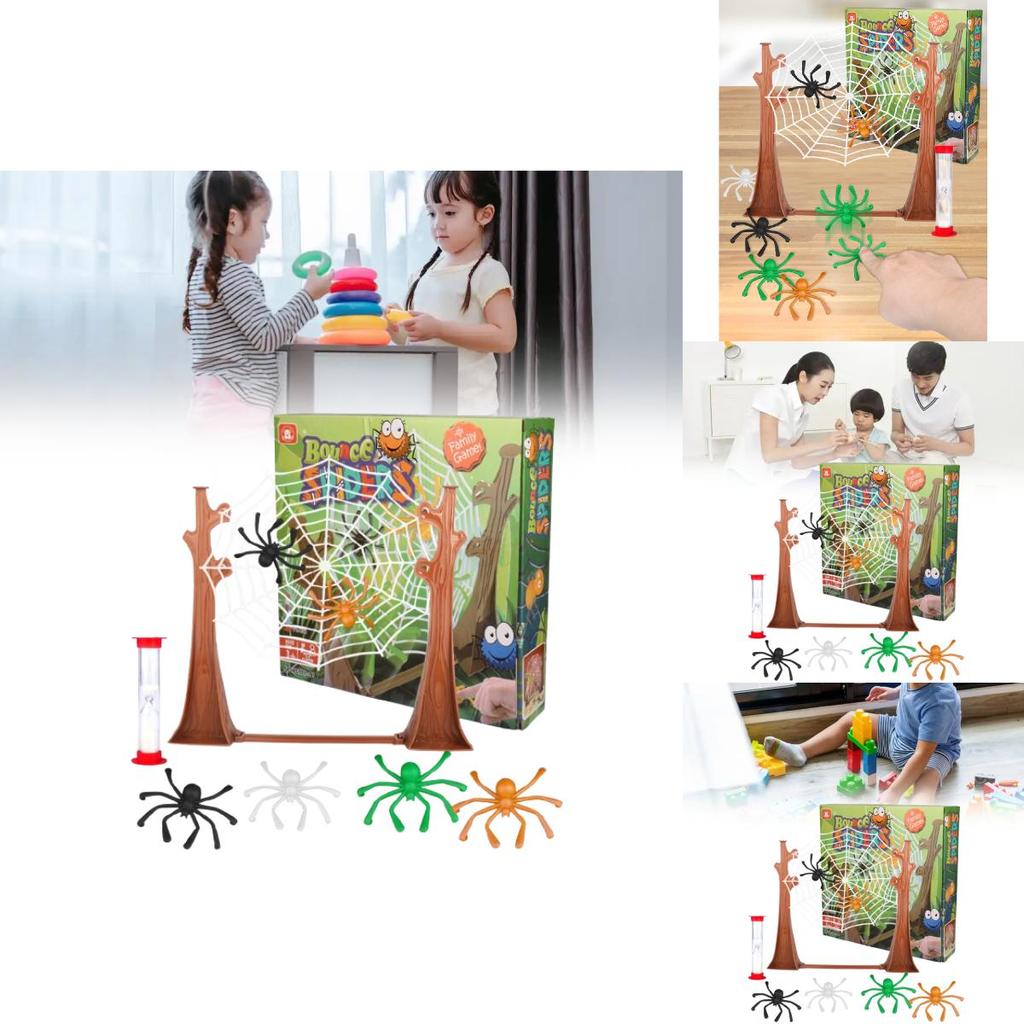 Plastic Bounce Spiders Game For Kids Indoor Recreation And Cognitive Development