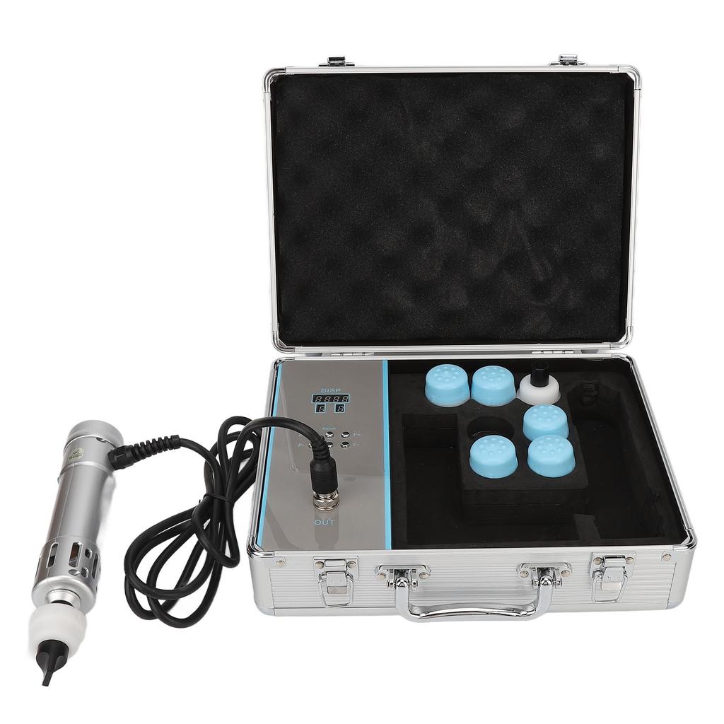 Shockwave Therapy Machine ED Therapy Machine Professional ESWT Shockwave Therapy Machine Silver 100‑240V AU Plug