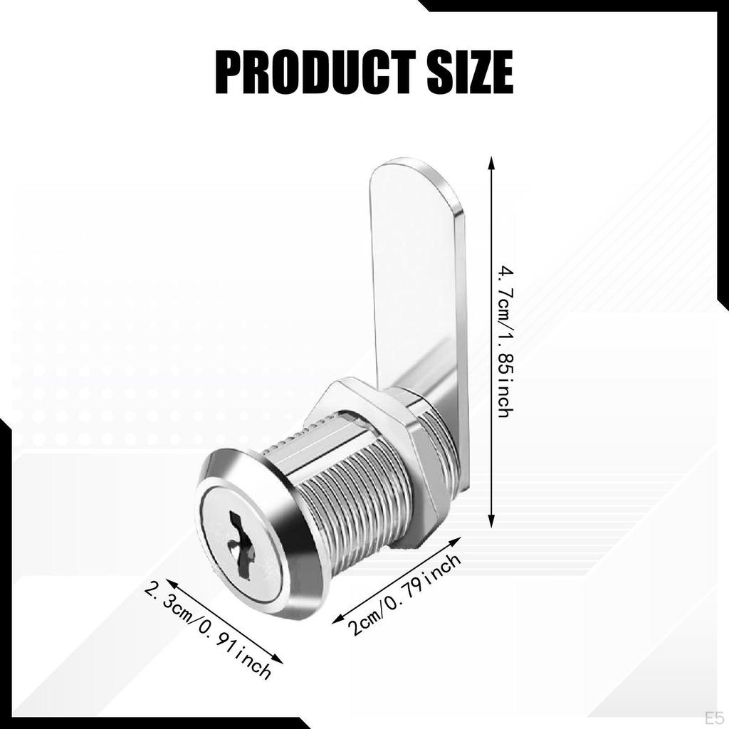 Cabinet cam Lock Cylinder Drawers Furniture files Keyed Hardware for Pickup Dresser