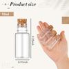 10ml Mini Plastic Bottles with Corks Tiny Clear Sand Art Bottles Wishing Vial for Wedding Birthday Party Decoration DIY Crafts