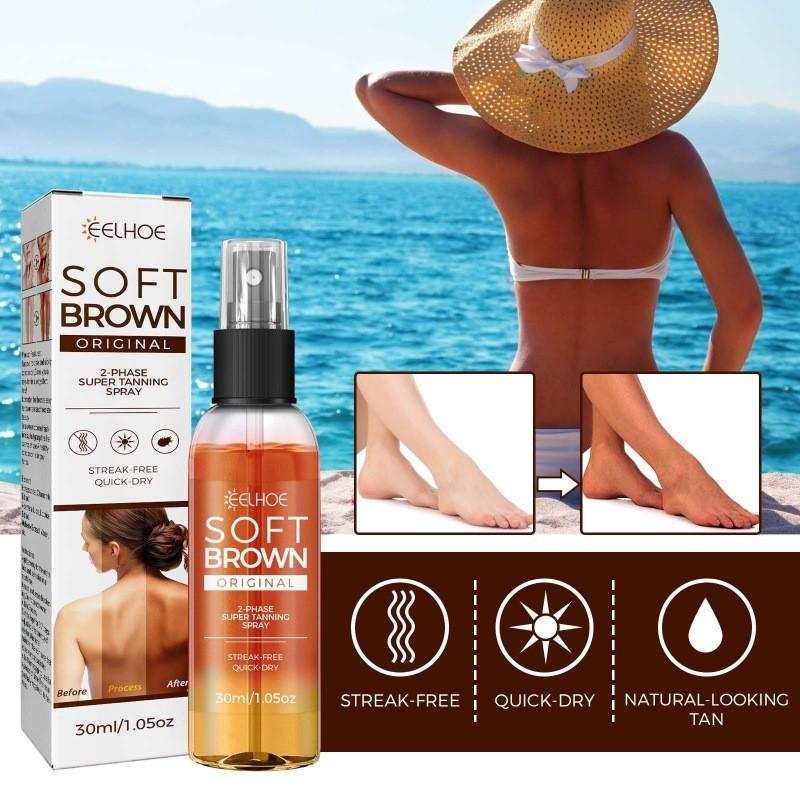 Eelhoe Sun-kissed Tanning Spray For Natural Bronzed Glow Perfect For Summer Beach Days