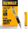 3-в-1 Стилус-ручка DEWALT – Кишеньковий стилус для iPad — Сенсорна ручка — Кулькова ручка зі стилусом — Міні-ручка для клавіатури — Включає Bl