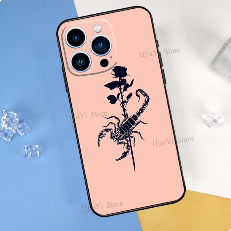 

Чехол с изображением скорпиона и скорпиона для iPhone 13 12 11 Pro Max mini SE 2020 X XR XS Max 7 8 Plus, чехол iPhone 13Pro MAX