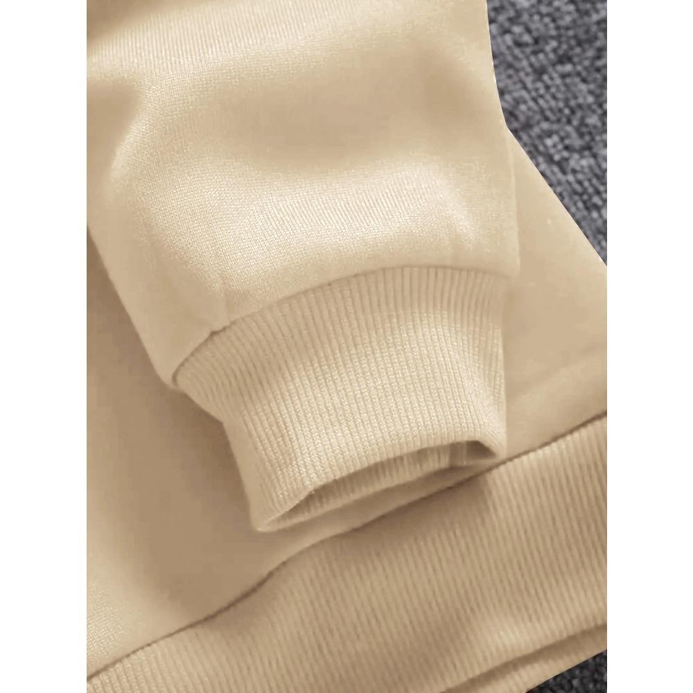 1 Set Winter Freizeit Kapuzenpullover und Jogginghose, Normale Passform mit Taschen, Bequemes und Warmes Herren Streetwear Set