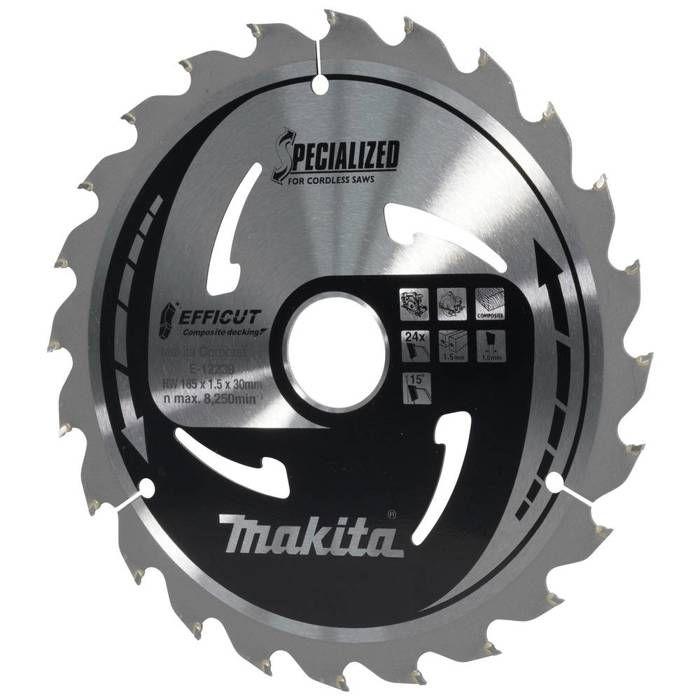 Makita E-12239 Lame de scie circulaire 185 x 30 x 1.5 mm Nombre de dents: 24 1 pc(s)