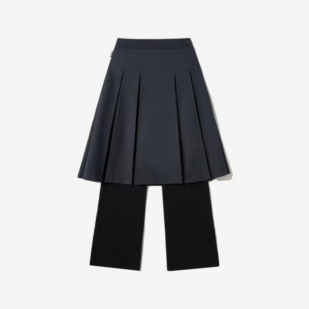 

Fila Women S Layered Track pantS Skirt BLACKCHARCOAL GRAY/W75(WS)