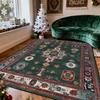 Green Christma Style Living Room Carpet Persian Retro Decoration Christma Tree Side Plush Rug Bedroom Easy Clean Soft Floor Mat