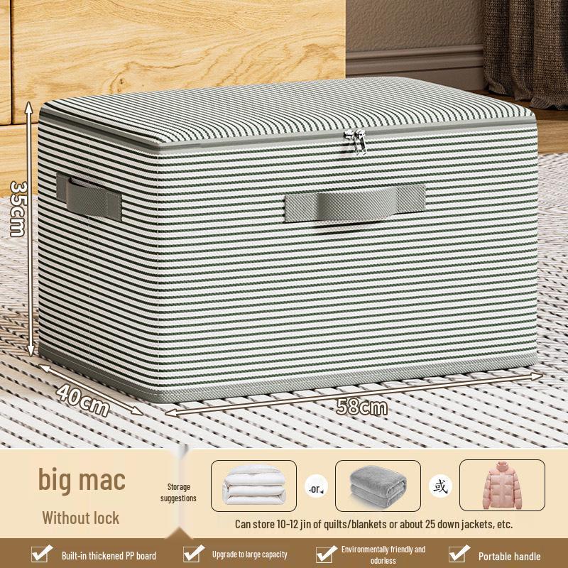 Faltbare Aufbewahrungsbox mit großem Fassungsvermögen und Deckel für Schlafzimmer, Kleidung und Spielzeug