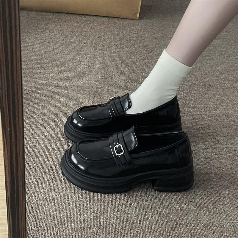 2025 Spring Mary Jane British Style Platform Loafers - Exquisite Slip-On Leather Shoes for JK Uniforms