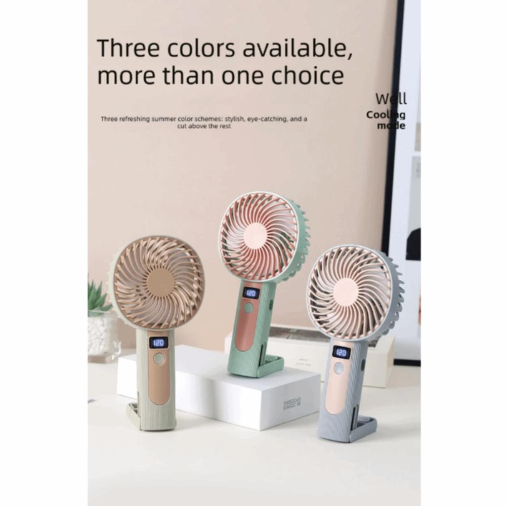 USB Rechargeable Mini Portable Cooling Fan 120 Speeds Desktop Standing Fan  Outdoor Sports