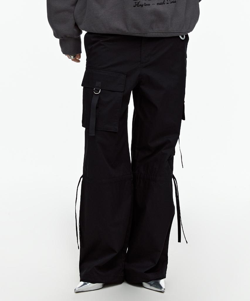 FALLETT Big Pocket Cargo Pants Black