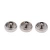 Trumpet Baritone Valve Buttons Chrome Finish Finger Button Kit for Brass Wind Instrument Upgrade and Replacement