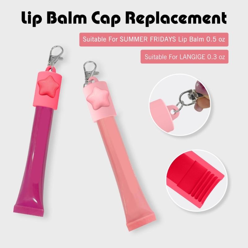 Versatile Silicone Lipgloss Keychain Caps Soft Key Holder Decors Available In 6 Modern Colors Keychain Attachment