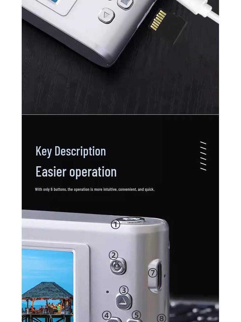 5000W Pixel HD Portable Digital Student Camera with CCD